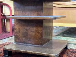 Swedish Art Deco figured birch and palisander low magazine/drinks cabinet, 1930s - 2