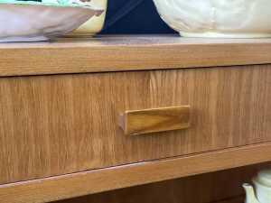 Scandinavian Art Deco ash cabinet/low bookshelf, 1940s - 5
