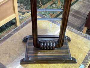 Art Deco rosewood and chrome smoker's table - 3