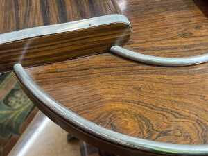 Art Deco rosewood and chrome smoker's table - 4