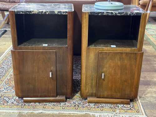 Pair of Art Deco bedside tables