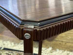 Art Deco walnut two tier side table - 3