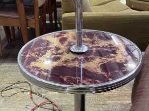 Art Deco combination standard lamp and side table - 2