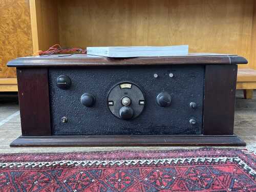 Vintage three-valve radio