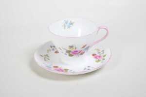 Shelley 'Derby Posies' porcelain tea setting for six - 3