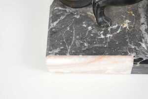Art Deco sculpture of panthers - 4