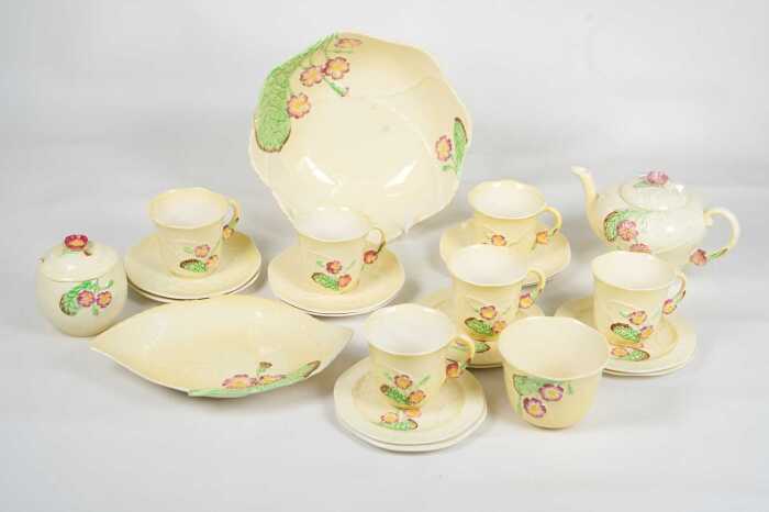 Carlton Ware porcelain tea setting for six