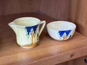 Carlton Ware Art Deco style tea setting for four - 4