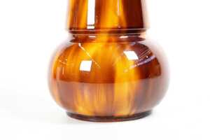 Hugh McHugh, Tasmania (1873-1962), brown drip glaze pottery vase - 2
