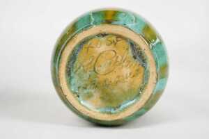 Two Australian drip-glaze pottery vases - 4