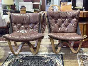 Pair of Georg Thams for A/S Vejen of Denmark lounge chairs, 1960s/70s