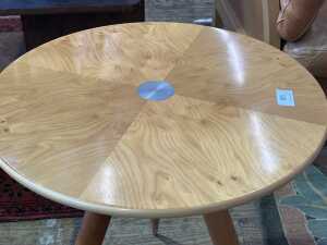Swedish modern round occasional table - 2