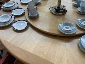 Italian postmodern nine-piece dining suite, 1980s - 4