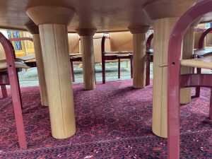 Italian postmodern nine-piece dining suite, 1980s - 6