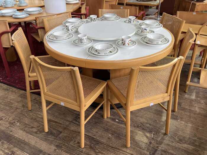 Italian eight-piece dining suite, 1980s