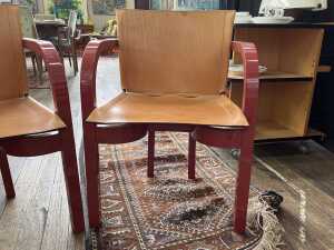 Pair of Italian postmodern armchairs, 1980s - 2