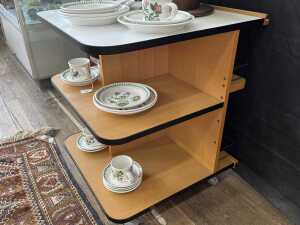 Italian three-tier drinks table, 1980s - 2