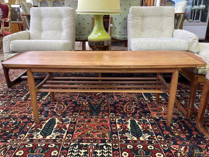 Parker mid-century teak coffee table