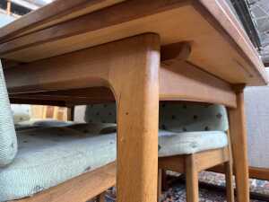Noblett mid-century teak seven-piece dining suite - 4