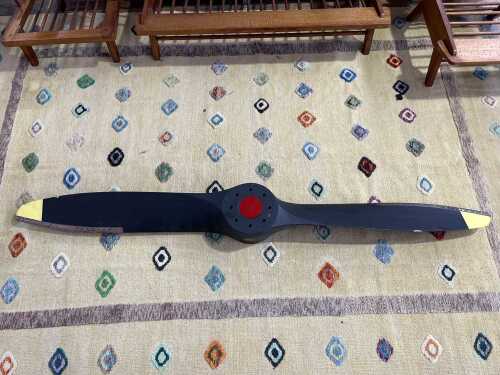 WWII Cheetah X LH two blade timber propeller, 1940s