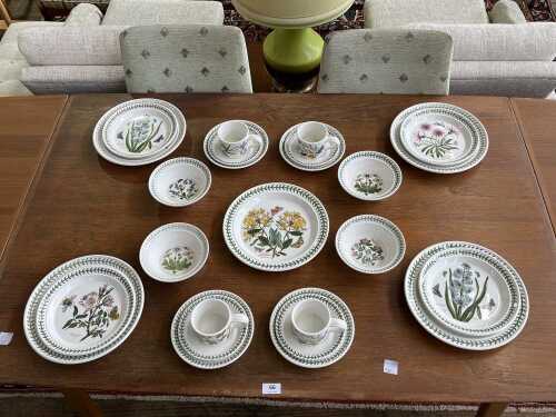 Portmeirion ceramic dinner setting for four