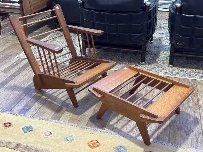 Fred Ward (1900-1990), Patterncraft armchair and ottoman