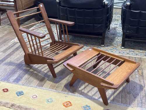 Fred Ward (1900-1990), Patterncraft armchair and ottoman