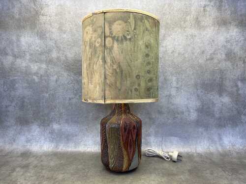 Mid-century pottery lamp