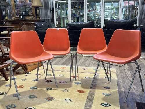 Set of four Robbin Day Hille for Overman of Sweden chairs, 1960s