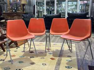 Set of four Robbin Day Hille for Overman of Sweden chairs, 1960s