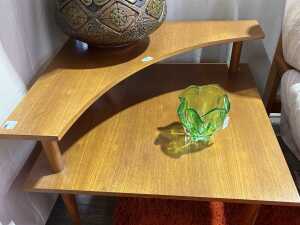 Parker mid-century teak corner table - 2