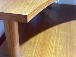 Parker mid-century teak corner table - 4