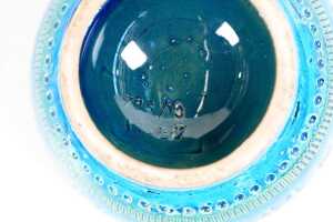 A Bitossi mid-century Blue Rimini ceramic candlestick - 4