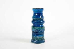 A Bitossi mid-century Blue Rimini ceramic vase