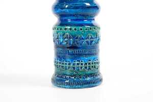 A Bitossi mid-century Blue Rimini ceramic vase - 2