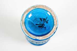 A Bitossi mid-century Blue Rimini ceramic vase - 4