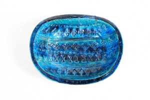 A Bitossi mid-century Blue Rimini ceramic dish - 3