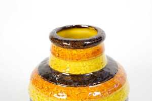 A Bitossi mid-century striped ceramic vase - 3