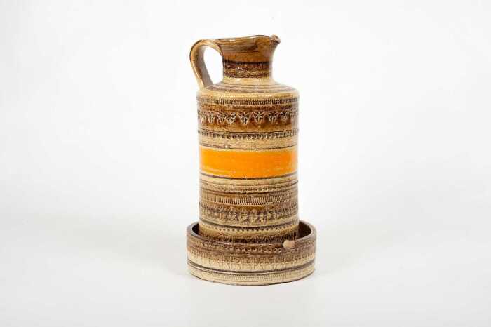 Two Bitossi 'Sahara Decor' ceramic pieces