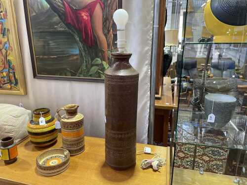 Mid-Century Bitossi brown XL lamp