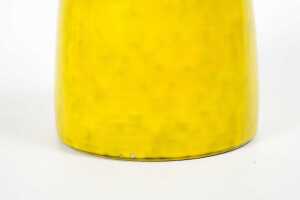 mid-century Italian glazed mottled lemon ceramic jug - 2