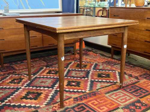 Parker Nordic mid-century teak square dining table