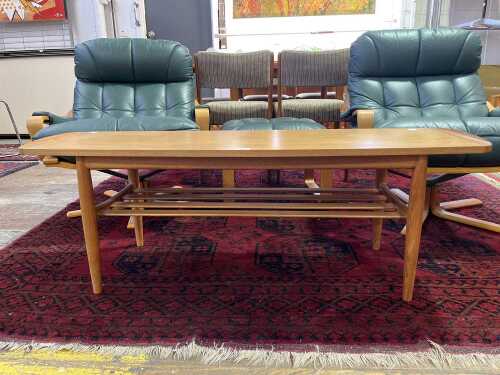 Parker mid-century teak coffee table