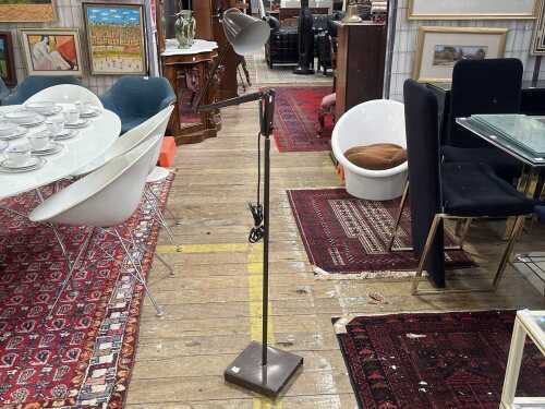 Vintage Planet Studio Model K standard lamp in brown