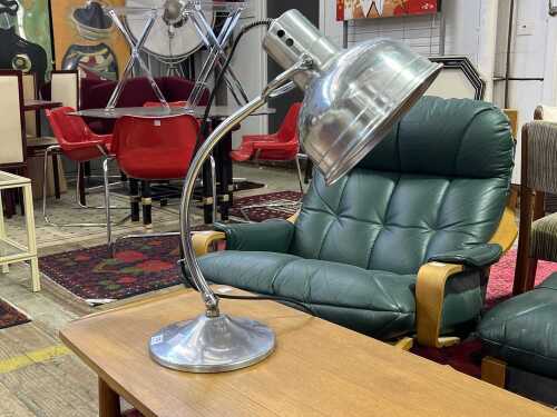 Chrome desk lamp
