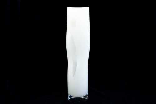 Orrefors white glass vase