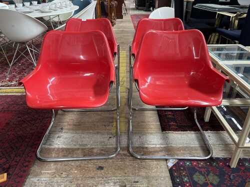 Aldo Barberi for Giuseppe Rossi di Albizzate, set of four Dany dining chairs