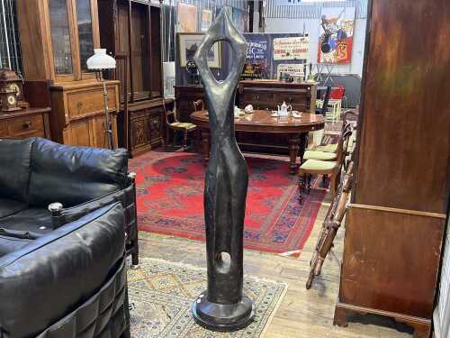 After Henry Moore, Modern Hollow, cast bronze sculpture