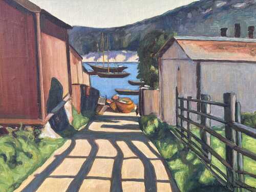 Walfrid Kauhanen (1881-1940), View to a bay, 1927. Oil painting on canvas