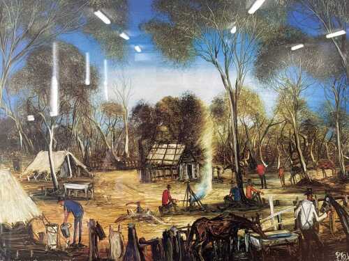 Kevin Charles "Pro" Hart, Knocking Around From Henry Lawson. Reproduction print